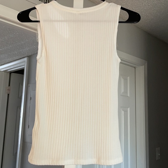 Ivory/off white tank top - Picture 4 of 5